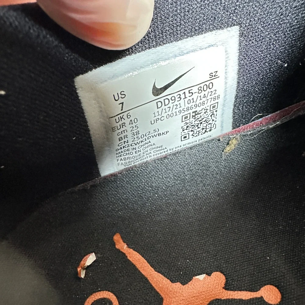 Jordan 1 Low Golf Shattered Backboard Starfish Black DD9315-800 Mens Size 7